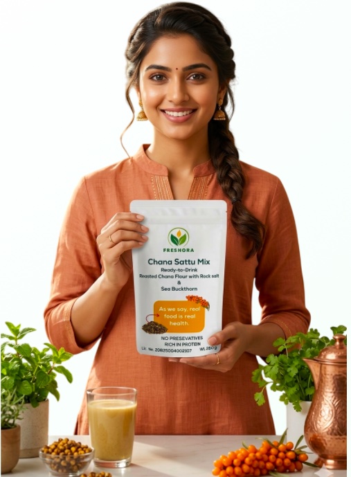 Freshora Chana Sattu With Sea Buckthorn
